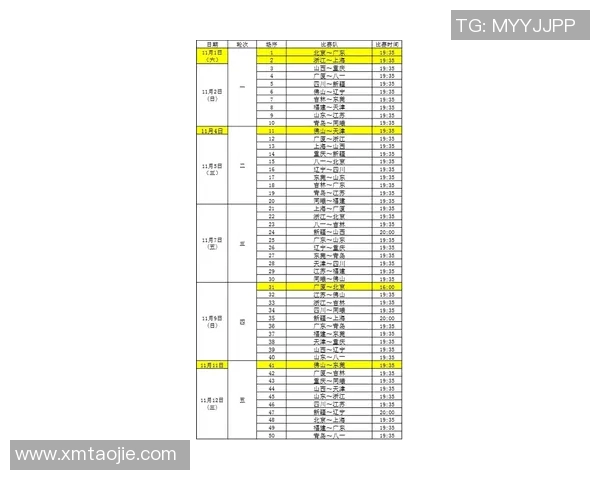 CBA新赛季赛程公布
